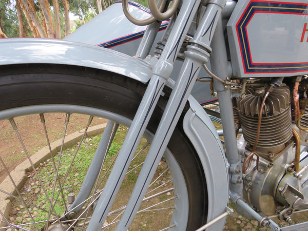 1915 Harley Davidson Model with Original 1915 Harley Davidson Sidecar