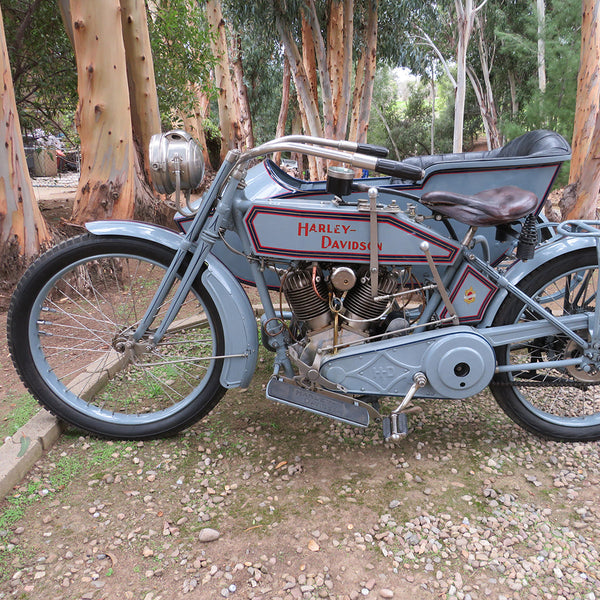 1915 Harley Davidson Model with Original 1915 Harley Davidson Sidecar